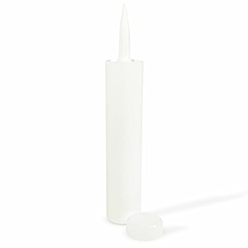 Tube A New empty fillable plastic caulk tube, 300 ml standard size, 4-pack for adhesive caulk