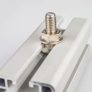 [Australia - AusPower] - Auniwaig M6 x 20mm Thread T Slot Drop-in Bolt, T-Slot Drop-in Stud Screw Bolt, T-Bolt Hammer Head Bolt T Screw, T Slot Bolts Fastener, Carbon Steel 40 Series 20pcs 