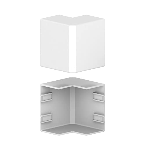 Cablecoach Habengut Accessory Set for Mounting the Cable Duct 30 x 15 mm White