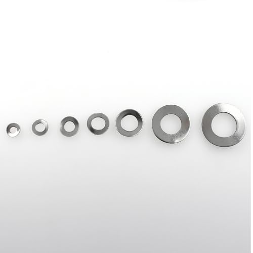 280PCS Wave Spring Washer Kit 304 Stainless Steel Wave Washer Sizes Include M3 to M12 Used for Electrical Connection in Domestic and Commercial Appliance Automotive and Marine Application