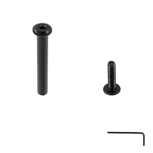 Tighall M4×35mm black furniture bolts, hex screws, barrel nuts, and Allen wrench set for woodworking and TV stands