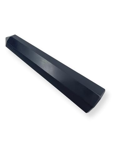 GEMSCITE (3.50-4 inch) Black Obsidian Gemstones Obelisk Tower Jumbo Facet Aura Rock Crystal Natural Polished Earth Wand Spirit