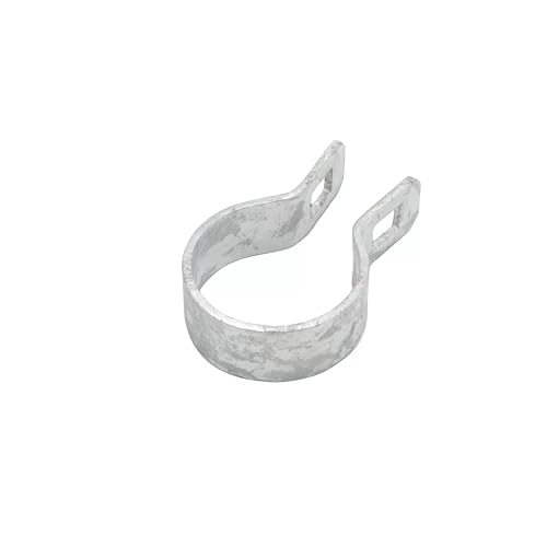 Ozark Fence galvanized steel chain link brace band with bolt, 1-5/8 inch fence hardware