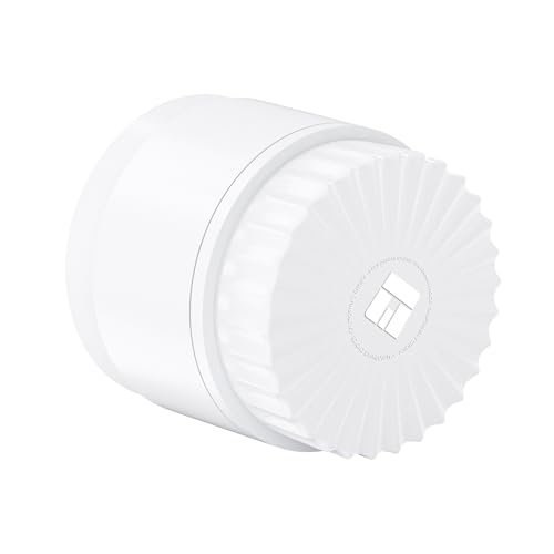 Premium Toothless Ceramic Grinder Calabasas White | Toothless | Nano Ceramic Coating | 5 Pieces | Flowers (Flower) Mill | Includes Storage Lid and Fine Sieve (White)