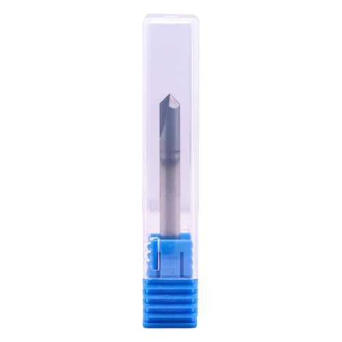SEFHLI 2-flute 90° solid carbide chamfer end mill set, 5-piece 3/16-inch AlTiN coated tools