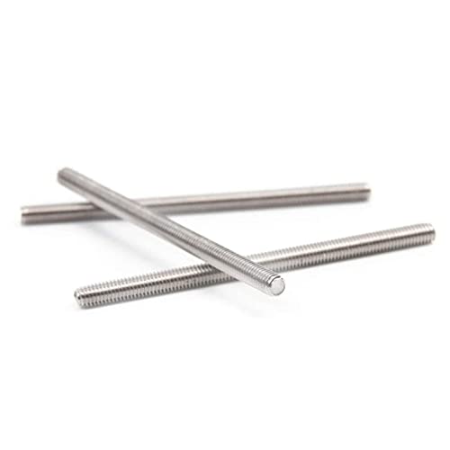 Beduan 304 stainless steel 5/16-24 fully threaded rod, 12-inch length, pack of 5