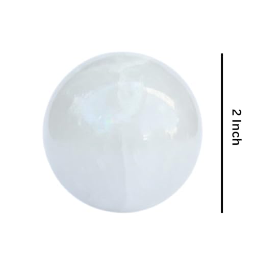 Jet Crystal Quartz Gemstone Ball Sphere – Natural Healing Crystal for Meditation, Reiki, Energy Cleansing, Home Décor, Positive Vibes & Chakra Balancing (2 Inch)