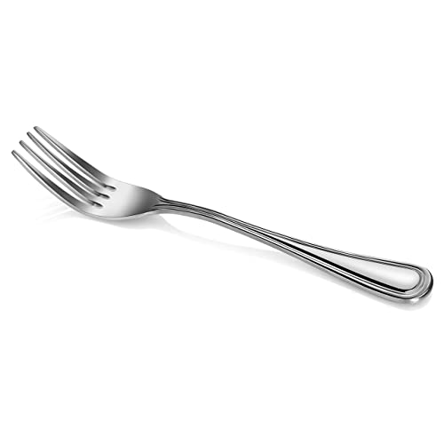 New Star Foodservice Slimline Pattern 18/0 Stainless Steel Dinner Fork, 7.5-Inch, Set of 12, Commercial Grade