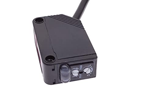 Reflector Photoelectric Sensor 12 to 24 Volt DC Output NPN Reflection Photoelectric Sensor with Mirror IR Photoelectric Sensor up to 2 Metres NC/NO (Reflector Light Barrier - 2 Metres - NPN - E3Z-R61)