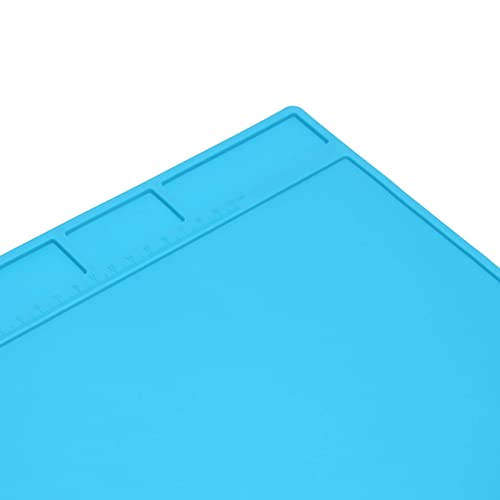 Silicone Repair Mat, 23 x 34 cm Soldering Mat, Magnetic Electronics Work Mat, Soldering Pad, Heat Resistant, Antistatic Insulation, Silicone Pad, Industrial Repair Mat, PCB Board Maintenance Pad for