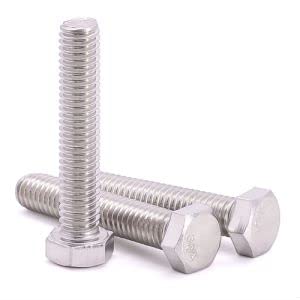 [Australia - AusPower] - (4 Sets) 1/2"-13 x 6 Hex Bolt with Hex Nut, Flat Washers (SAE) and Lock Washers Hardware Assortement, Full Thread, Coarse Thread, 304 Stainless Steel 18-8 1/2-13 x 6 4 