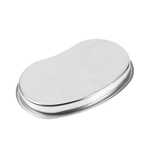 Stainless Steel Kidney Tray Small Medical Curved Shape Professional Surgical Tray for Medical Waste Instruments (19cm x 11cm x 2.5cm)
