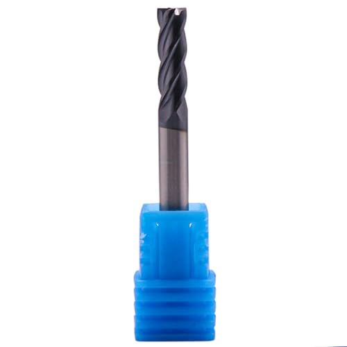 BestParts 5Pcs 3/16" 4 Flute Solid Carbide Square End Mills - AlTiN Coated 3/16 in 5