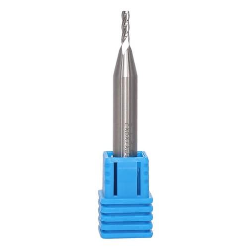 CNC End Mill 6 mm Shank Diameter 2 mm 4 Flutes End Mill Metal HSS Spiral Cutter for Aluminum, Wood, etc. 6x2x7mm