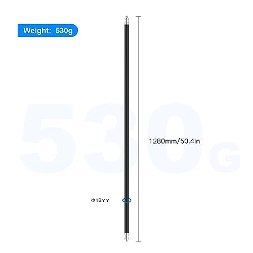 Soonpho 50 inch Extension Grip Boom Arm for Heavy Duty C Stand,Solid Grip Pole with 1/4 & 3/8 Thread for Softbox,Reflector,Umbrella,Flags, Diffusion and Other Studio Photography Equipments(Black) Boom Arm kit B