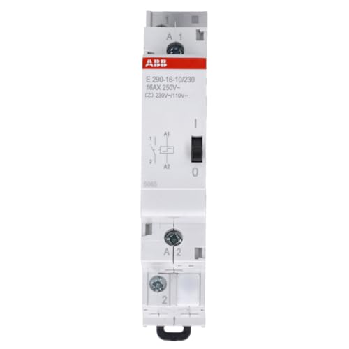 ABB Stotz Stromstoßschalter 230VAC/110VDC,16A E290-16-10/230 | Remote switch - pulse switch ideal for staircase lighting - energy-saving without holding current 2TAZ312000R2011 Standard