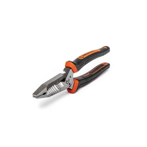 Crescent 8-inch heavy-duty wire stripper with ergonomic handles for electrical wire cutting and stripping