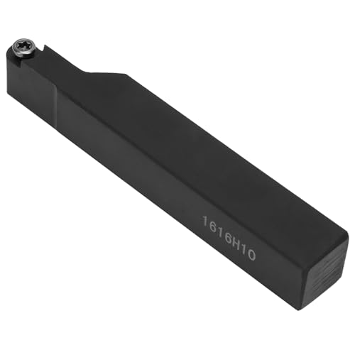1PC SRAPR1616H10 Lathe Turning Tool Holder with 10PCS RPMT10T3MO Inserts Blades and Wrench High Precision Durable Steel CNC Tool Holder for Metalworking and Machining