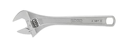 Ridgid 86912 10-Inch Adjustable Wrench, Silver, Small