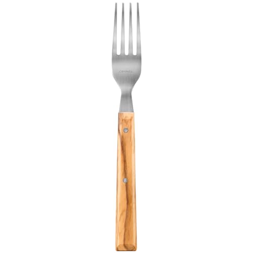 Opinel Sylve Dinner Fork, Riveted Wood, Single (Olivewood) Olivewood