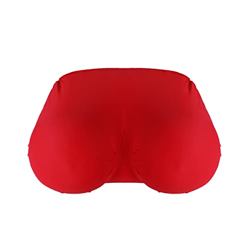 ITODA Boobs Breasts Pillow Cushion Funny Throw Pillow Home Bedroom Decor Cushion Soft Memory Foam Sleep 3D Creative Breast Shape Sleeping Backrest with Washable Removable Cover Red