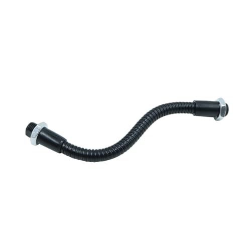 Ticha Pack of 2 6 inch microphone gooseneck, M10 thread metal hose, gooseneck, for lamp holder, microphone stand, DIY equipment mount