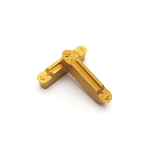 MRMN300-M Carbide Grooving Inserts for MGEHR/L and MGIVR/L Grooving Cut-Off Tool Holder, CVD Yellow Coating, 10pcs MRMN300-M CVD Coated