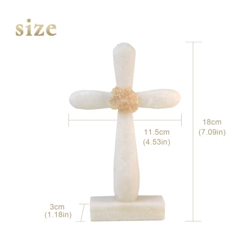 Christian Standing Cross Decor Religious Gifts for Women 7.1"