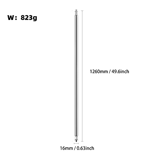 Selens 49 in Extension Grip Crossbar Arm with 1/4" & 3/8" Screw Thread