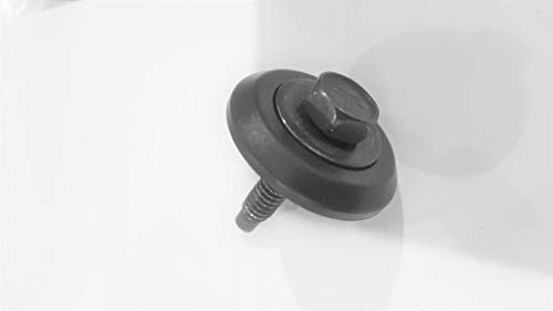 Noonan Industries gray hex head body washers, pack of 25, shown with hex bolts