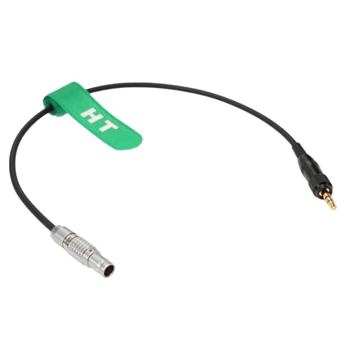 Audio Cable for Sennheiser EK500 G4 Sony D21 Receiver to ARRI Alexa 35, Mini LF Camera, 6-pin to Locking 3.5mm 1/8" TRS, 30cm