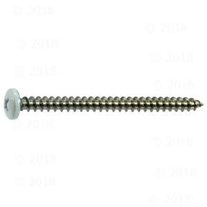 Hard-to-Find Fastener White Phillips Pan Sheet Metal Screws, #10 x 2-1/2" #10 x 2-1/2"
