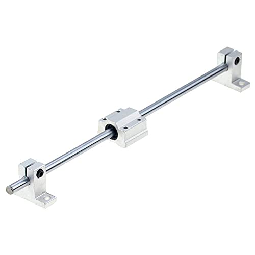 Pack of 2 6 mm x 400 mm Linear Guide Linear Shaft, Steel Cylinder Linear Rail Optical Axis for 3D Printers, DIY, CNC - Metric H8 Tolerance 400mm 6mm