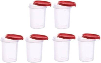 Tupperware Plastic Grocery Container 440 ml Pack of 6 (Multicolor)