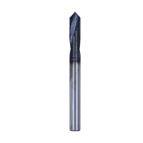 5Pcs 3/16in Solid Carbide Spotting Drill, 2 Flute, AlTiN Coated 5