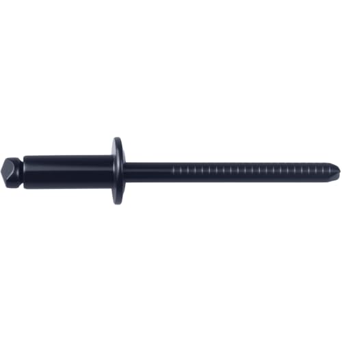 FDXGYH 100 Pcs 1/8x 1/2 Inch Rivet Grip Stainless Steel Blind Rivet 3.0 × 12mm- BLACK-100PCAK