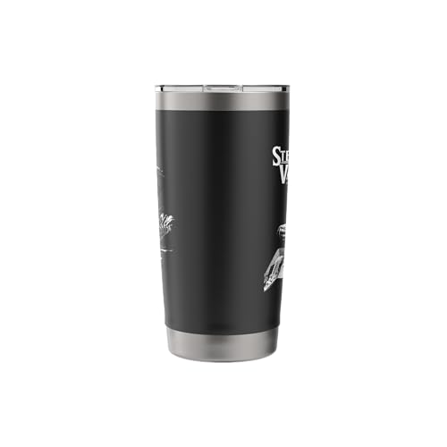 Stevie Ray Vaughan and Double Trouble Image Stainless Steel Insulated Tumbler Black 20 Ounces