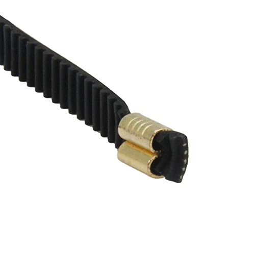 GT2 Black Open Timing Rubber X Y Axis Belt Length 5 Meters/16.4 Ft Width 6mm with 6PCS Copper Buckle for Ender 3 Ender 5 CR10 3D Printer (Open Belt- 5Meter) Open Belt- 5Meter