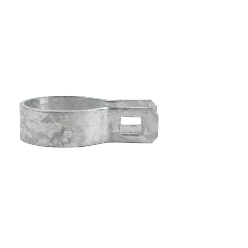 Ozark Fence galvanized steel chain link brace band with bolt, 1-5/8 inch fence hardware geschniegelt