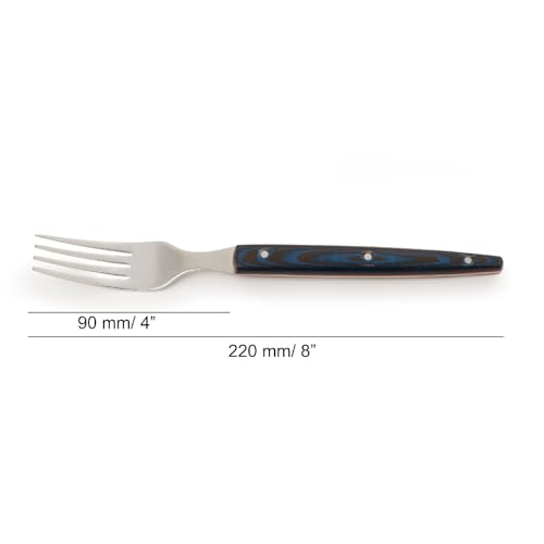 The Origin Micarta 220 mm Blue Table Fork