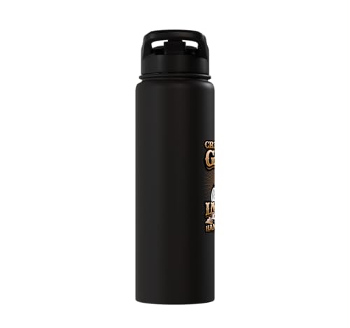 Created in Gods Image Funny Religious Men Stainless Steel Insulated Water Bottle