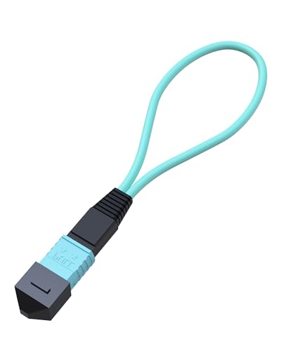 OM3 Multimode MPO to MPO Fiber Optic Loopback Test Cable