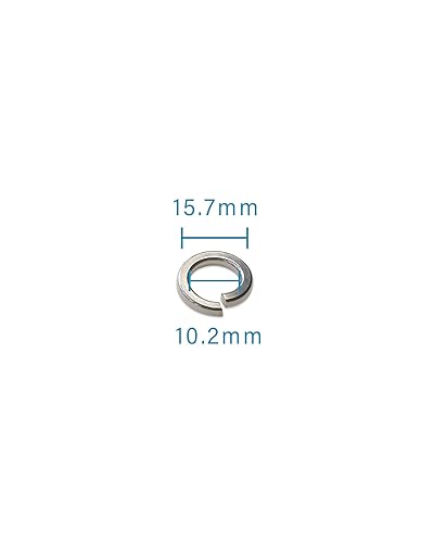 IMSCREWS M10 304 stainless steel spring lock washers, pack of 100