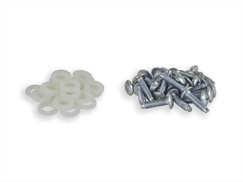 [Australia - AusPower] - RackGold® Zinc 10-32 Cage Nut & Screws w/Washers 25-Pack - USA Made 