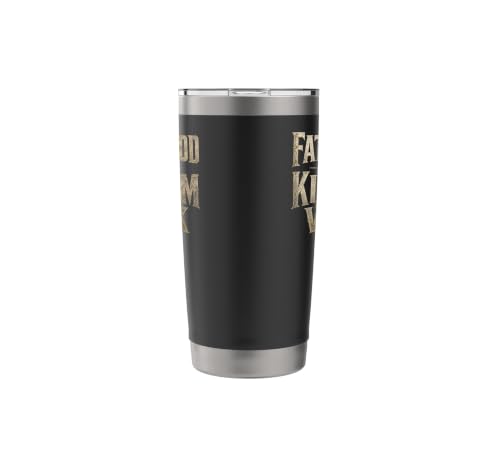 Christian Fatherhood is Kingdom Work Man of God Gift Stainless Steel Insulated Tumbler Black 567 g