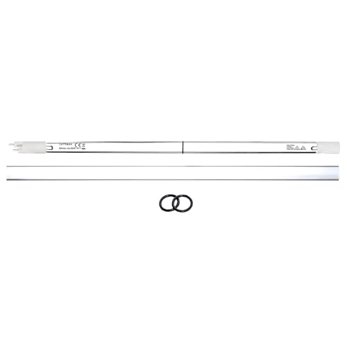 Combo Package UV Bulb S463RL and Quartz Sleeve QS-463 with O-Ring Set, for the S5Q-PA, SSM-24, S5Q & S5Q-Gold Series UV System, Premium OEM Compatible, Guaranteed for 1 Year