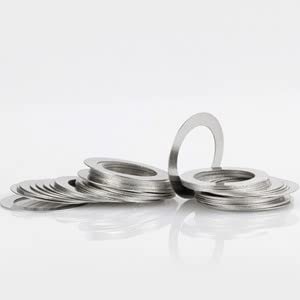 KALESYUJIN-40PCS S:0.1-10pcs/0.2-10pcs/0.3-10pcs/0.5-10pcs DIN988 Metal Shim Washers Stainless Steel Ultrathin Gasket Thin Flat Washer (11 * 17) 11*17