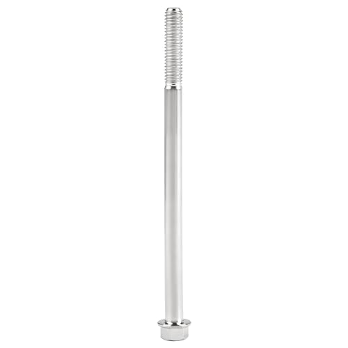 Wanyifa titanium Ti flange M6 hex bolt screw, normal titanium, M6x100mm, threaded shaft