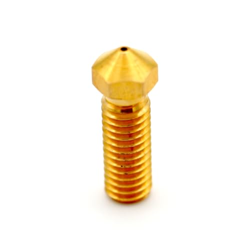 3D FFREUNDE High Quality Brass Nozzles 0.4mm - Pack of 2 - Compatible with Volcano Hotend Type - Precision Nozzles for Clean & Even 3D Prints