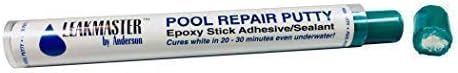 [Australia - AusPower] - Pool Leak Detection Dye Kit for Leakmaster Anderson Manufacturing - DIY Swimming Pool Leak Detector w/ Pool Dye Syringe, Yellow Dye Refill Bottle & White Cure Pool Putty -Pool Repair Kit (Bundle of 3) 